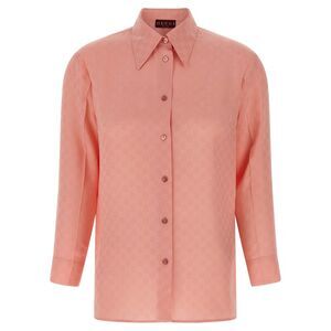 Gucci Women Gg Silk Shirt